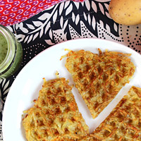 Hash Browns mit Kräutersoße / Heart Shaped Hash Browns | orangenmond.at