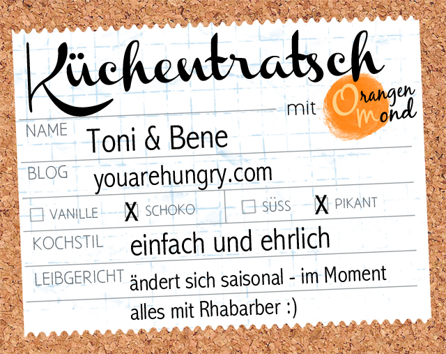 Steckbrief mit Toni & Bene | youarehungry.com