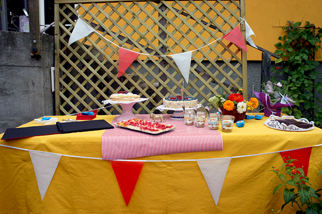 Zirkus Gartenfest - das Buffet