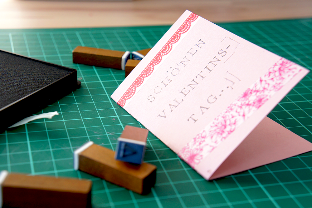 DiY Valentinstagskarte: Schritt 5