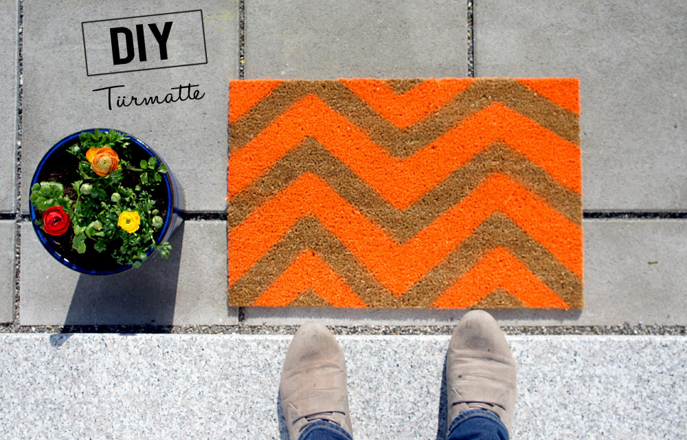 DiY Chevron Türmatte