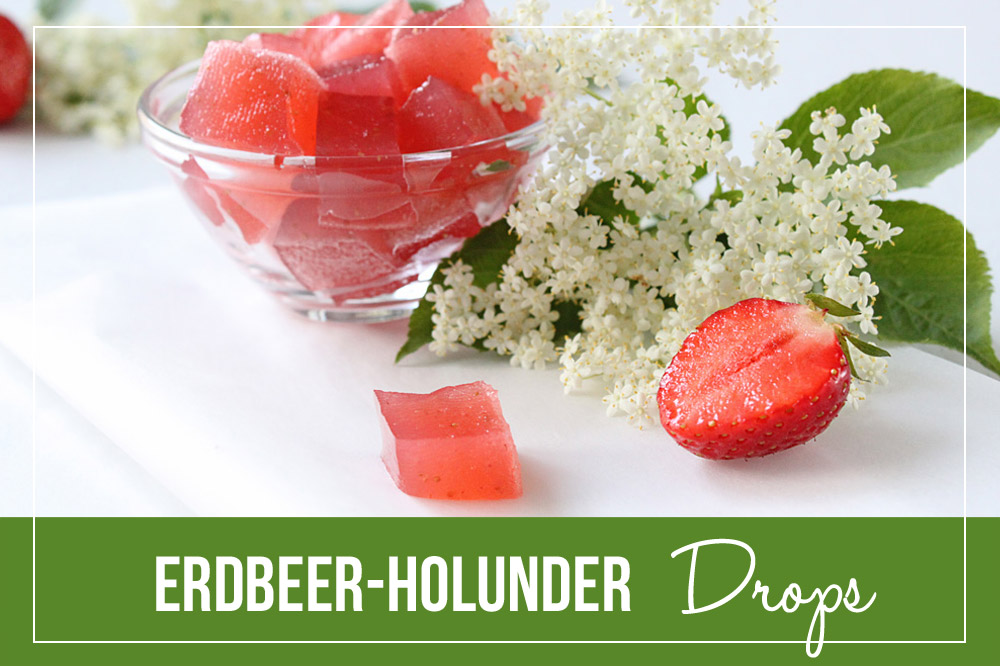 Erdbeer-Holunder Drops | orangenmond.at
