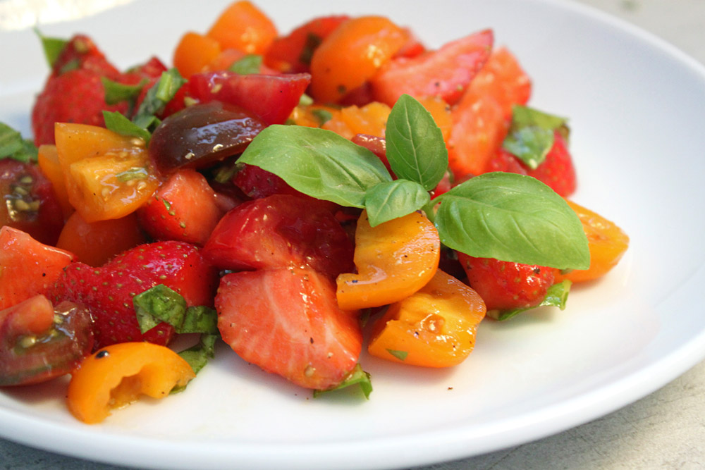 Perfect Pairings: Tomaten & Erdbeeren
