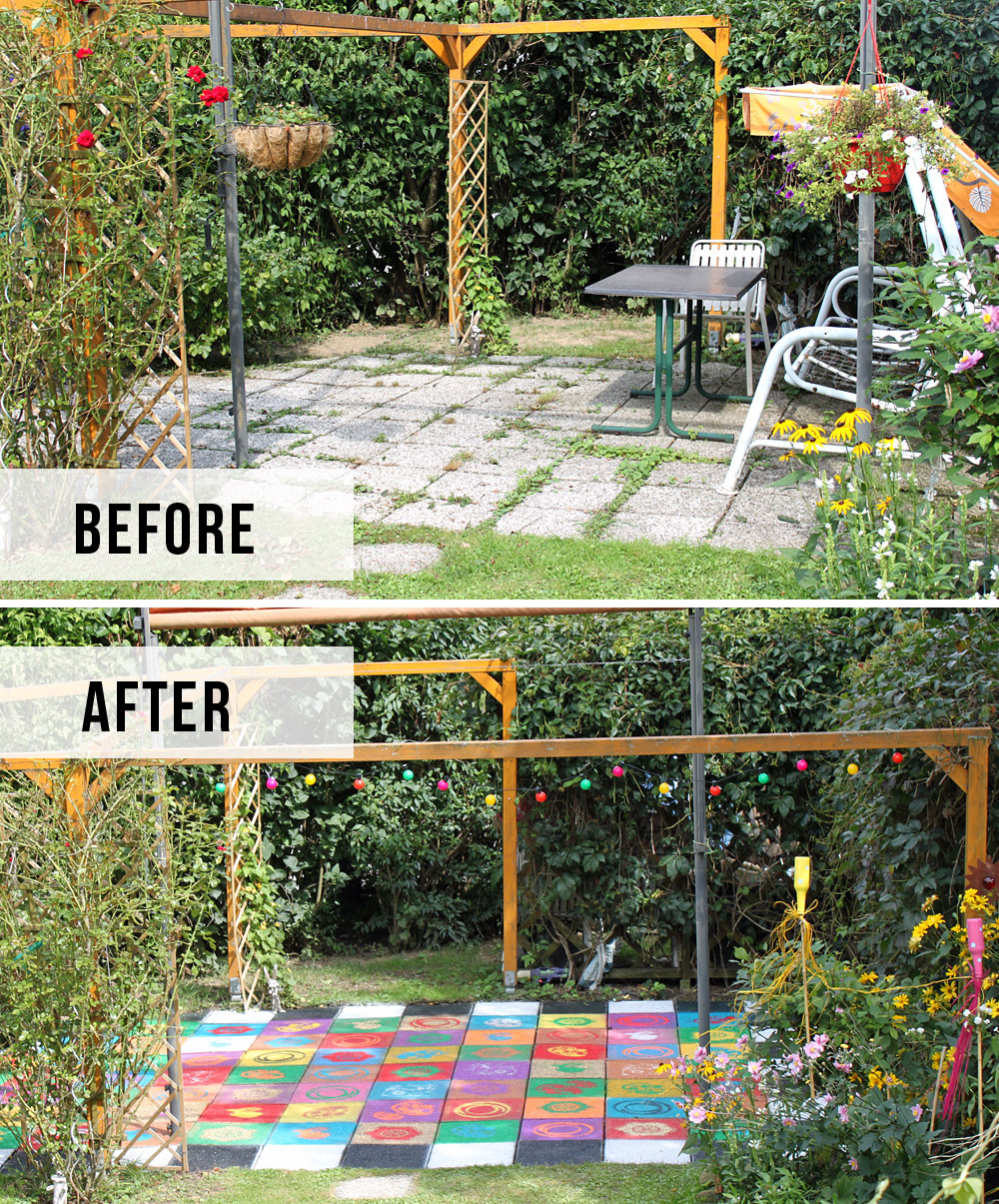 DiY: farbenfrohes Terrassen-Makeover