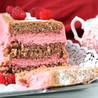 Schoko-Himbeer Schichtkuchen
