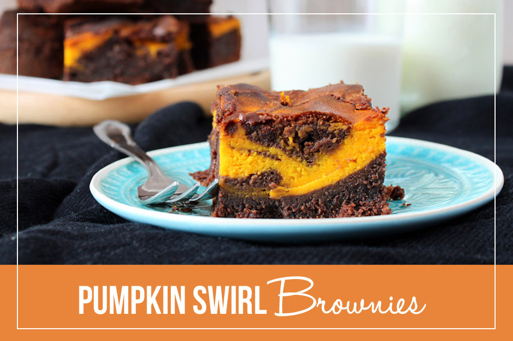 Pumpkin Swirl Brownies | orangenmond.at