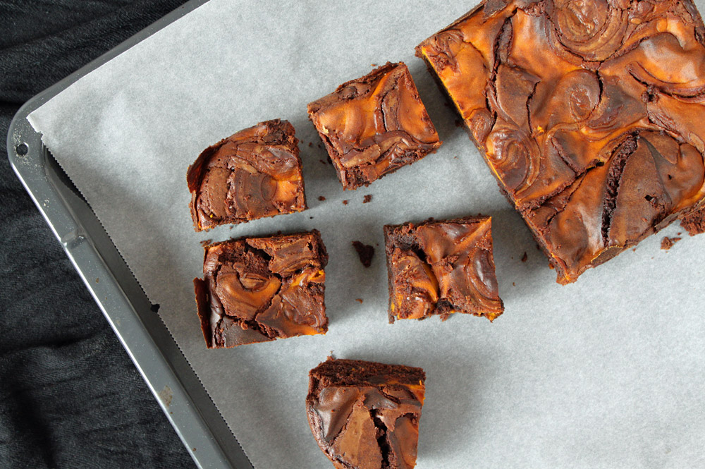 Pumpkin Swirl Brownies | orangenmond.at