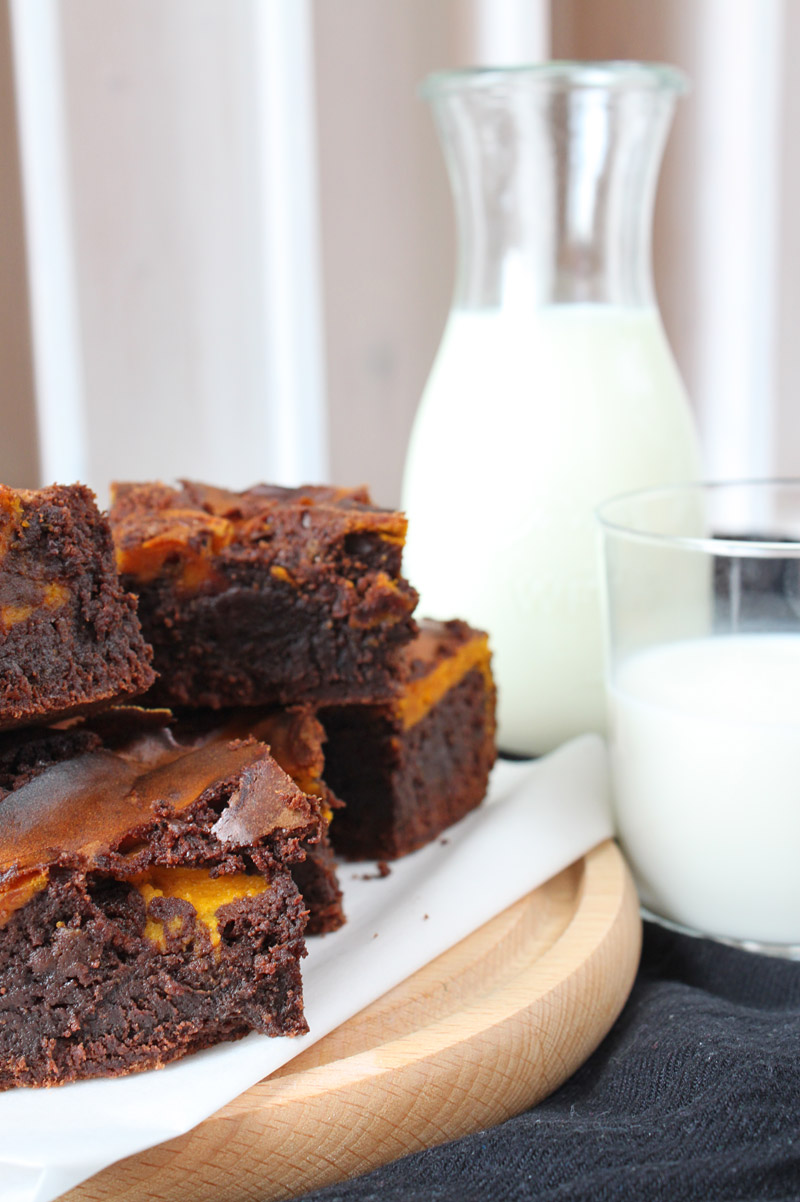 Pumpkin Swirl Brownies | orangenmond.at