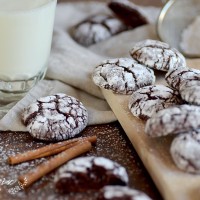 24 Days of Cookies - Day 5: Christmas Chocolate Crinkle Cookies