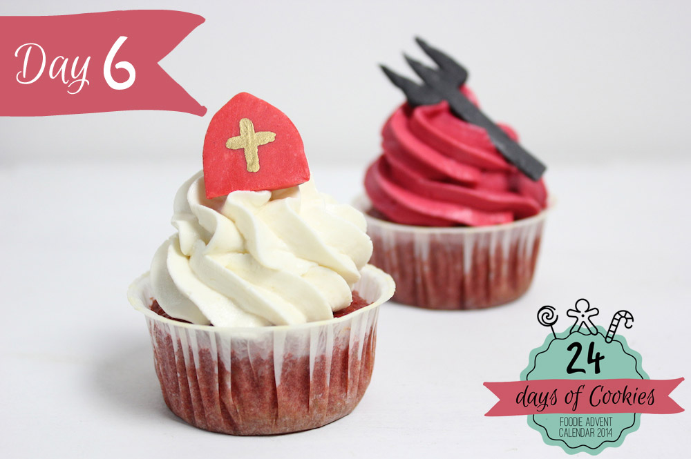 24 Days of Cookies - Day 6: Nikolo & Krampus Cupcakes