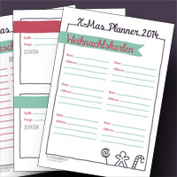 Freebie: X-Mas Planner 2014 Deutsch + English | orangenmond.at