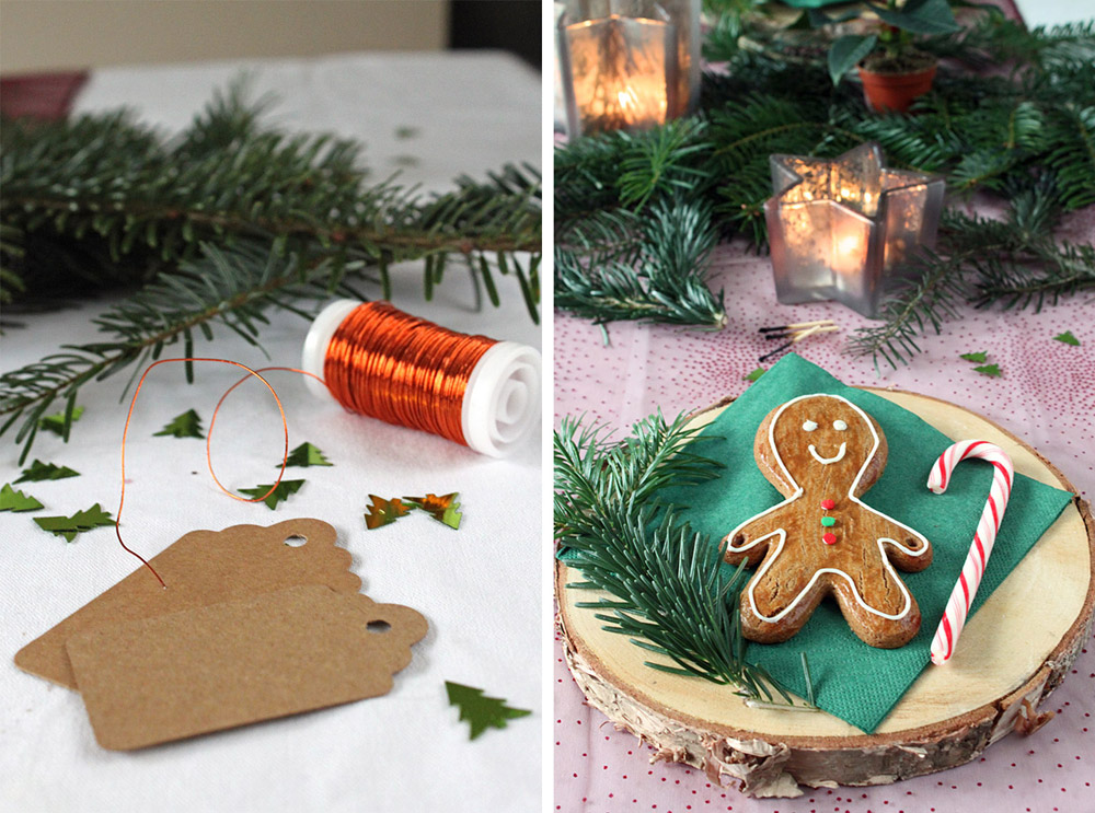 Lebkuchenmännchen Platzkarten / Gingerbread Man Place Cards | orangenmond.at