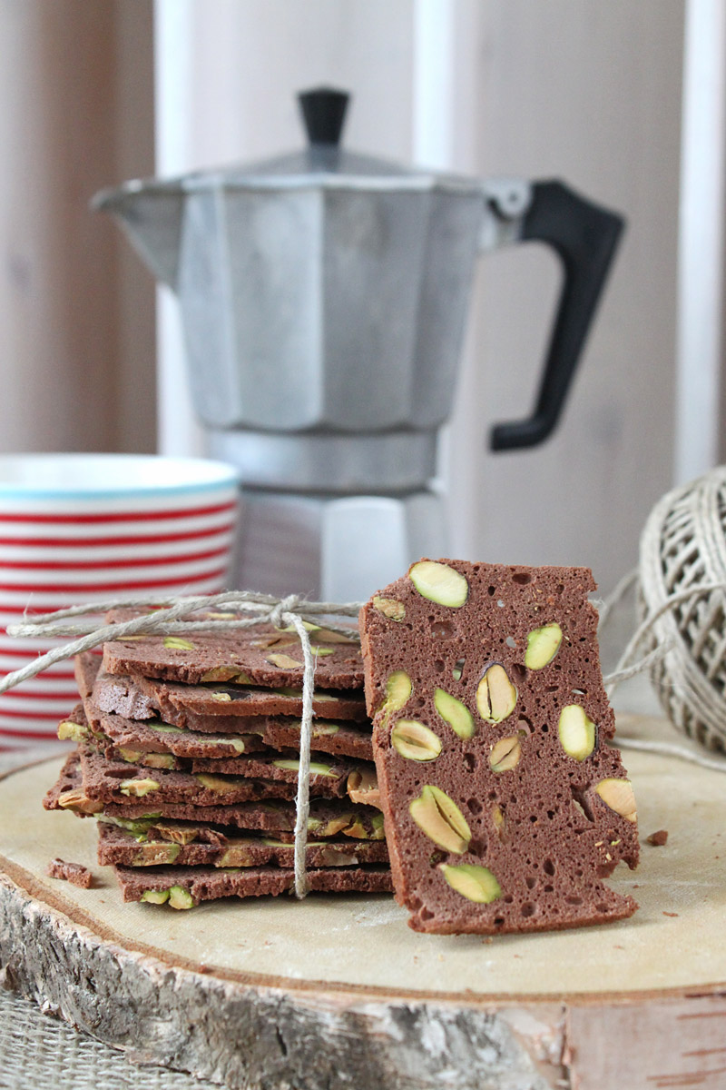 Schoko-Pistazien Biscotti / Chocolate Pistachio Biscotti | orangenmond.at