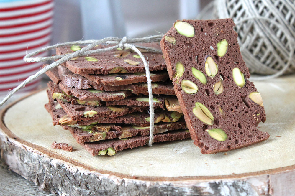 Schoko-Pistazien Biscotti / Chocolate Pistachio Biscotti | orangenmond.at