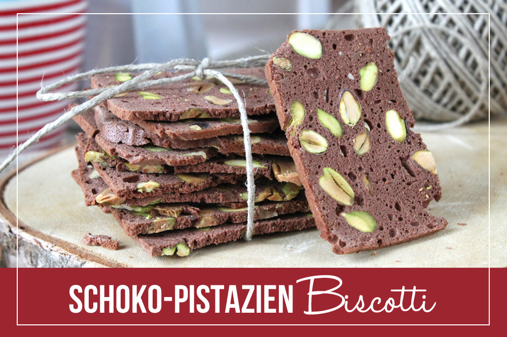 Schoko-Pistazien Biscotti / Chocolate Pistachio Biscotti | orangenmond.at