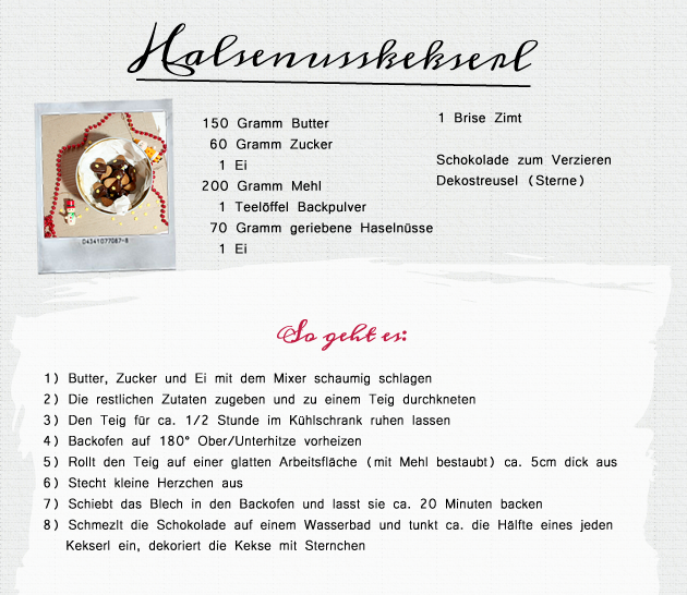 24 Days of Cookies - Day 22:  Haselnusskekserl Rezept