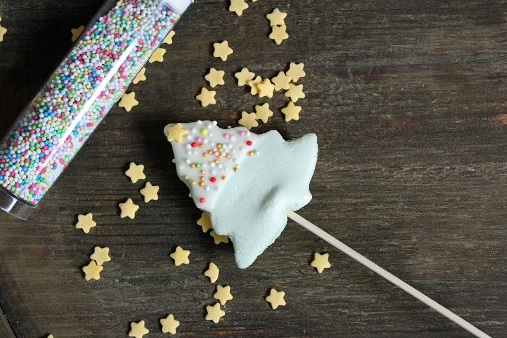 24 Days of Cookies - Day 7: Marshmallow Weihnachtsbäumchen am Stiel