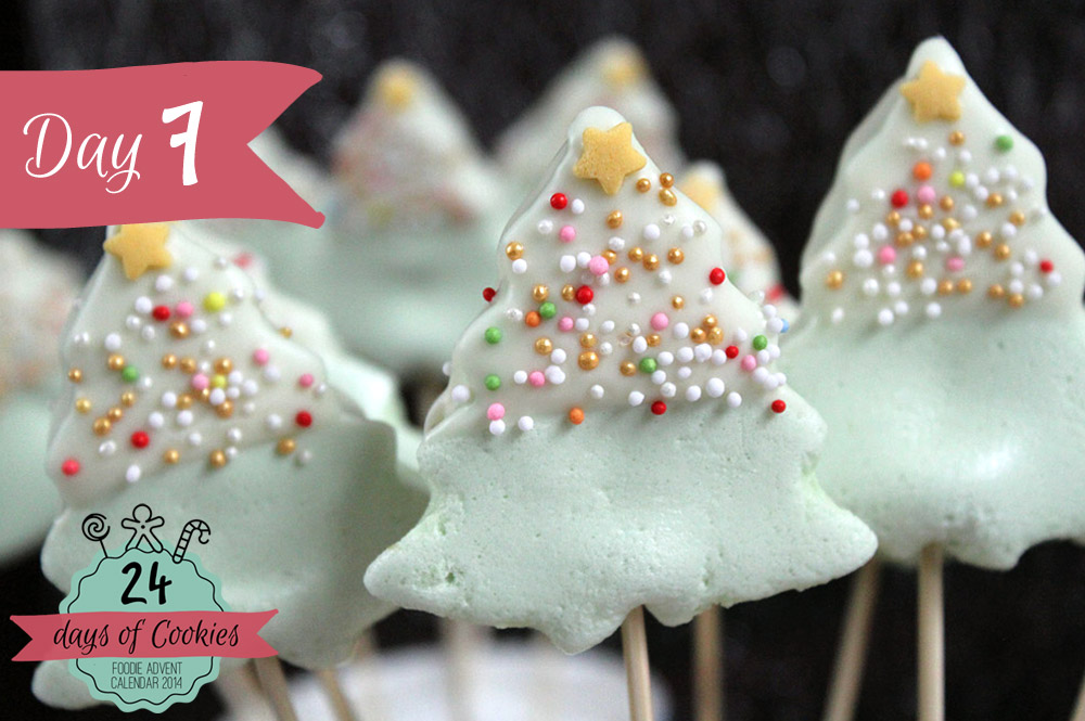 24 Days of Cookies - Day 7: Marshmallow Weihnachtsbäumchen am Stiel