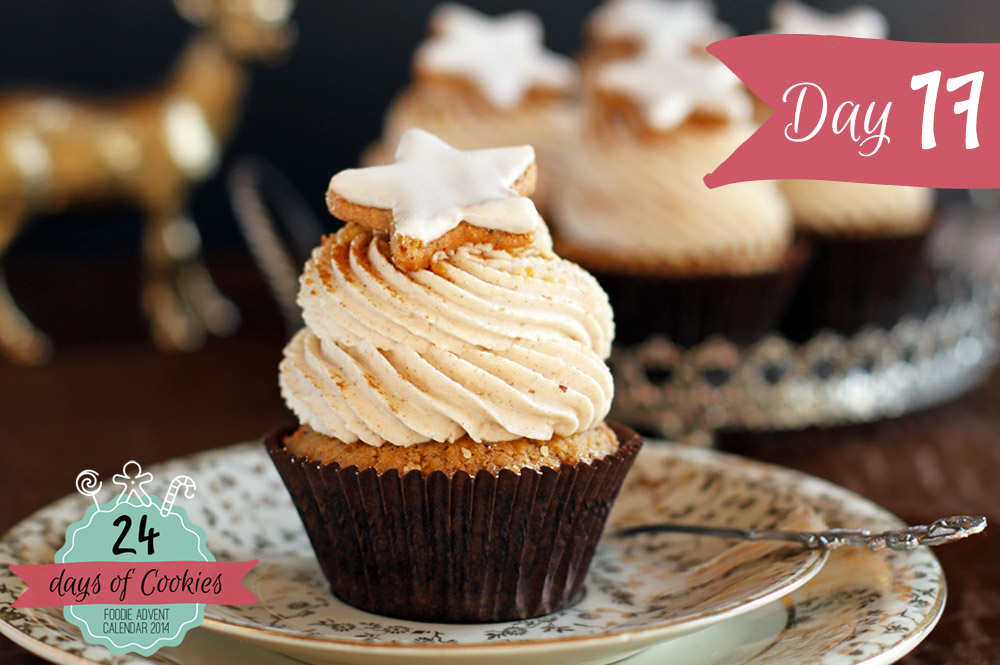 24 Days of Cookies - Day 17: Zimtstern Cupcakes