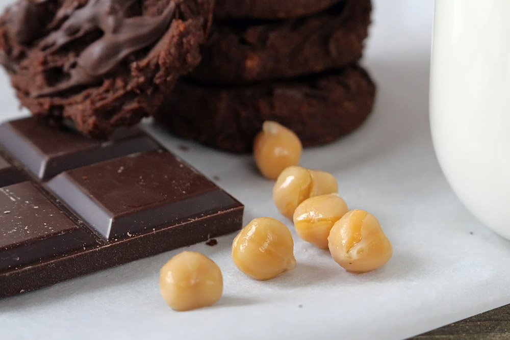 Schoko-Kichererbsen Cookies *** Chocolate Chickpea Cookies | orangenmond.at