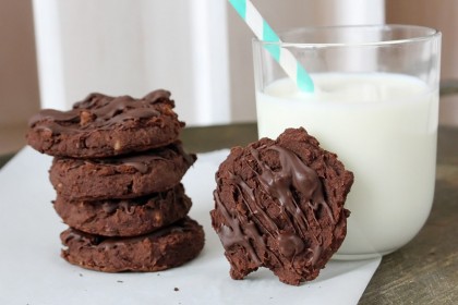 Schoko-Kichererbsen Cookies *** Chocolate Chickpea Cookies | orangenmond.at