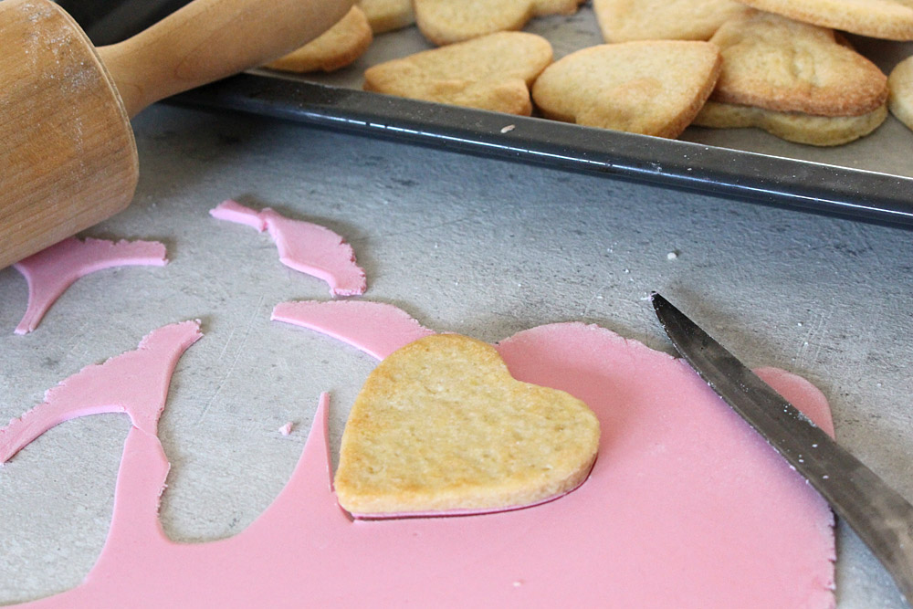 Valentine's Day Cookies with Love Message