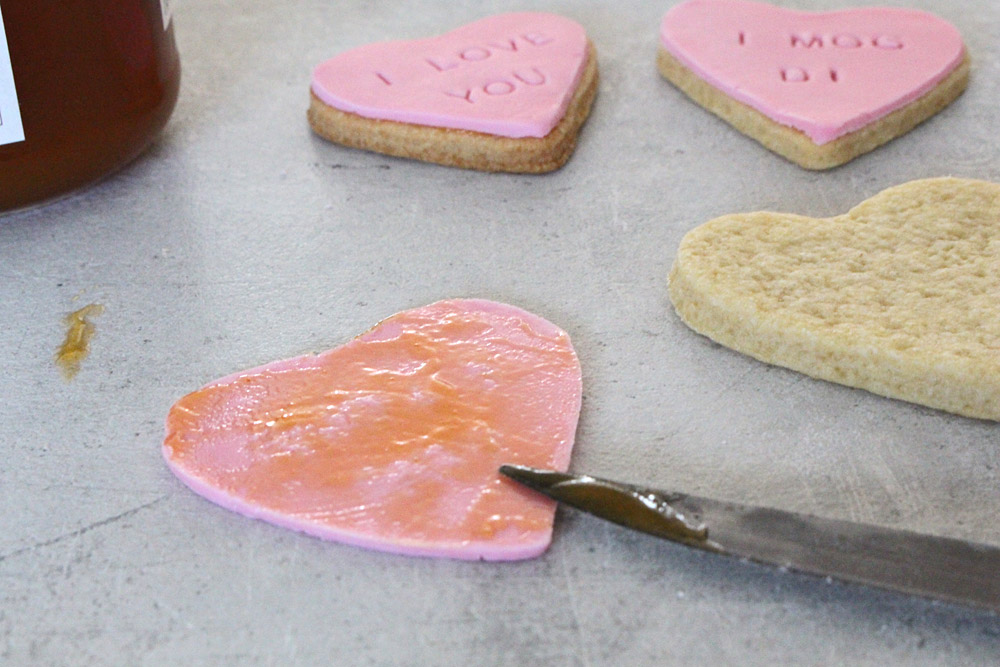 Valentine's Day Cookies with Love Message