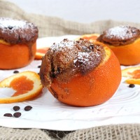 Schokokuechlein aus der Orange *** Orange baked chocolate cake | orangenmond.at
