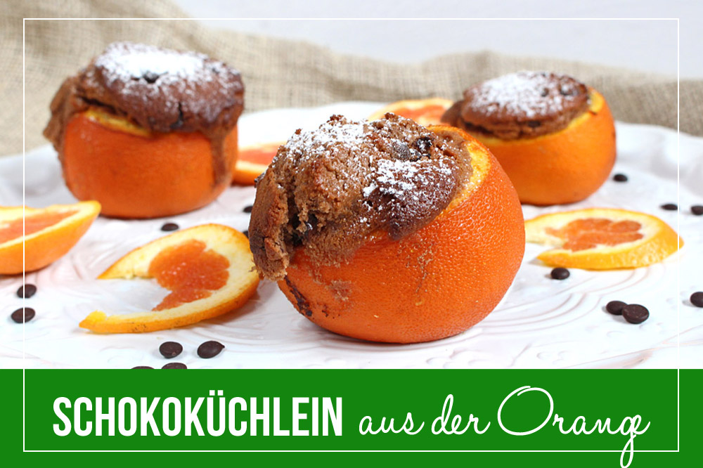 Schokokuechlein aus der Orange *** Orange baked chocolate cake | orangenmond.at