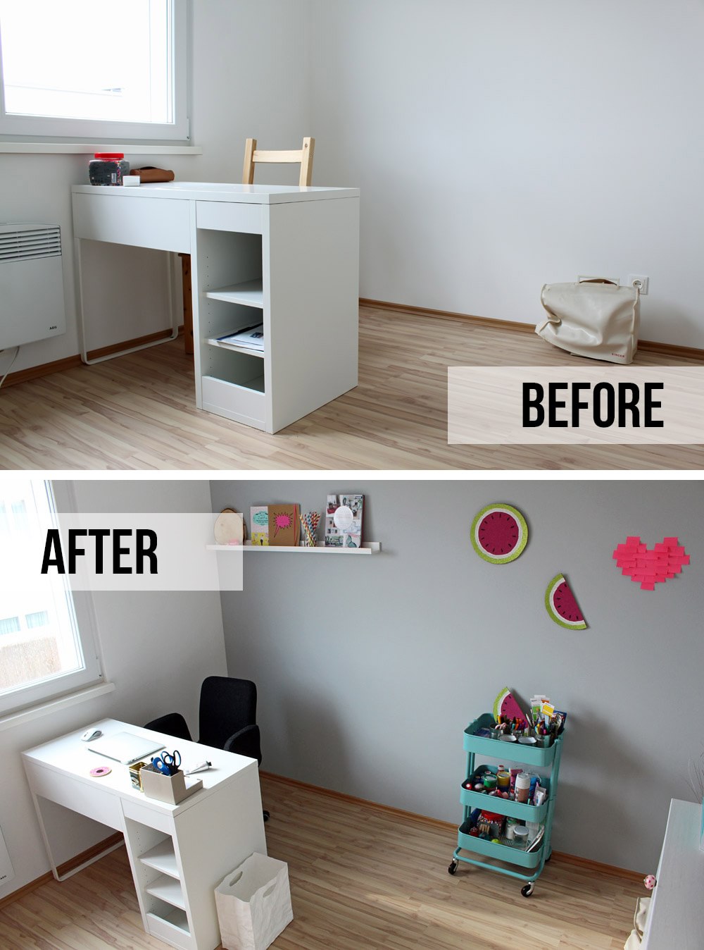 Office Makeover - Before & After | orangenmond.at