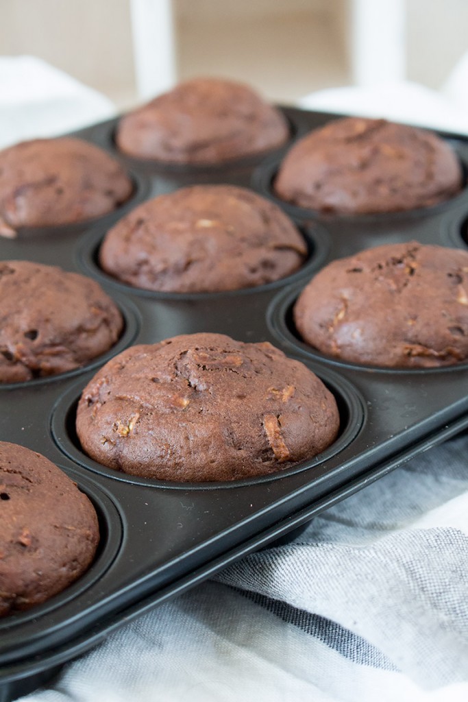 Schoko Zucchini Muffins – Orangenmond