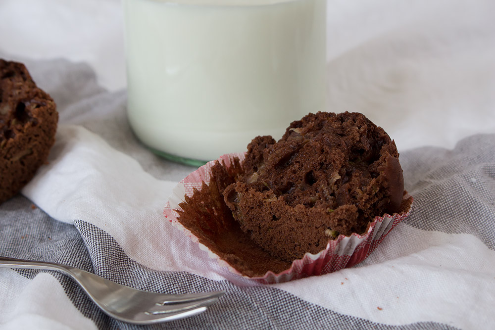 Schoko Zucchini Muffins – Orangenmond