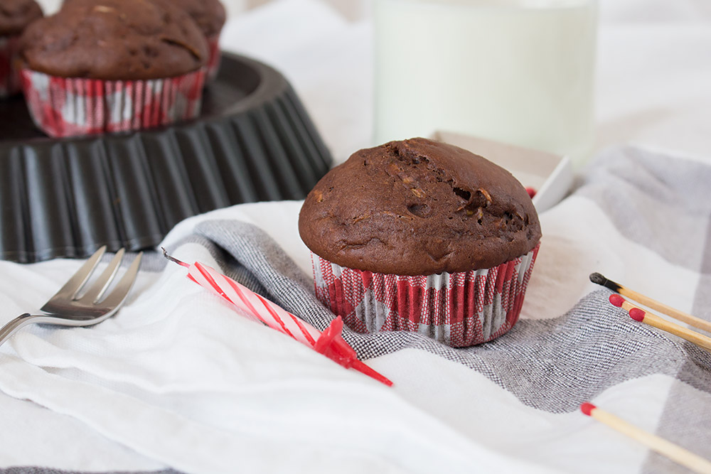 Schoko Zucchini Muffins *** Chocolate Courgette Muffins | orangenmond.at