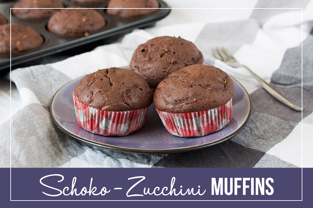 Schoko Zucchini Muffins *** Chocolate Courgette Muffins | orangenmond.at