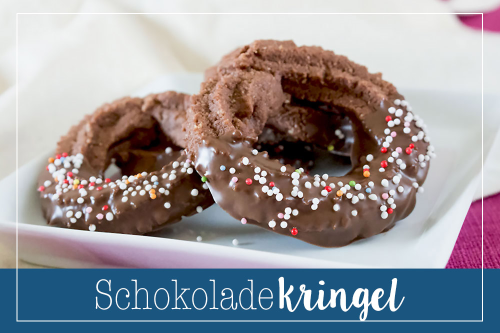 Schokolade Kringel Spritzgebäck *** Chocolate Spritz Cookies | orangenmond.at