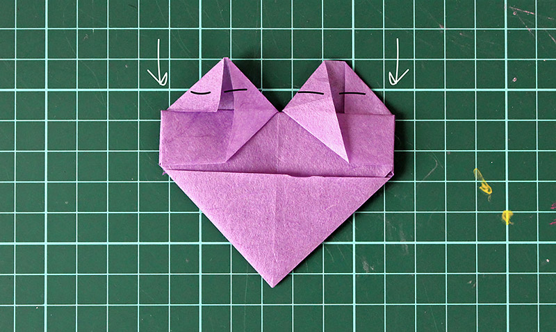 DiY Origami Herz How To | Orangenmond.at