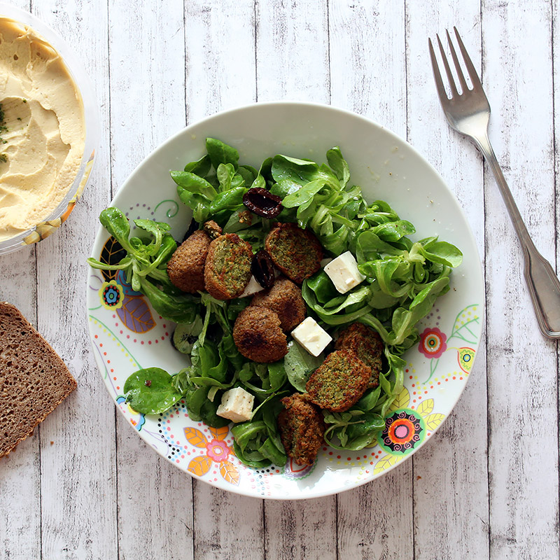 Sommersalat 3 Mal anders: Falafel Salat