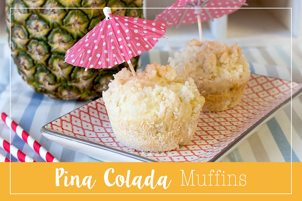 Pina Colada Muffins - weil man Cocktails ruhig auch mal anders genießen kann! Das perfekte Rezept für einen Mädelsabend im Sommer! | orangenmond.at