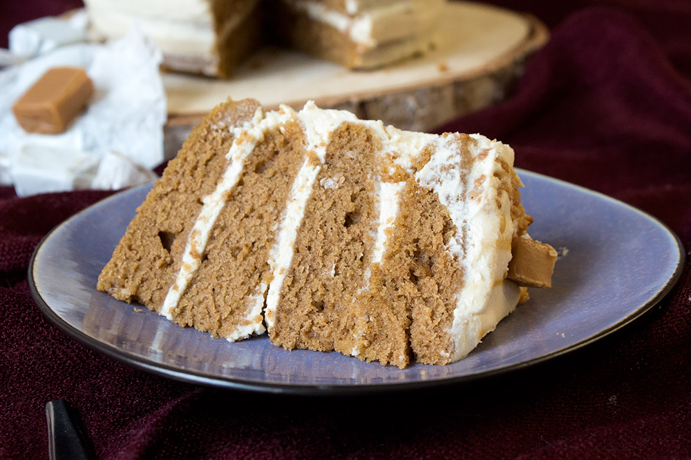 Pumpkin Spice Torte mit Toffeesahne