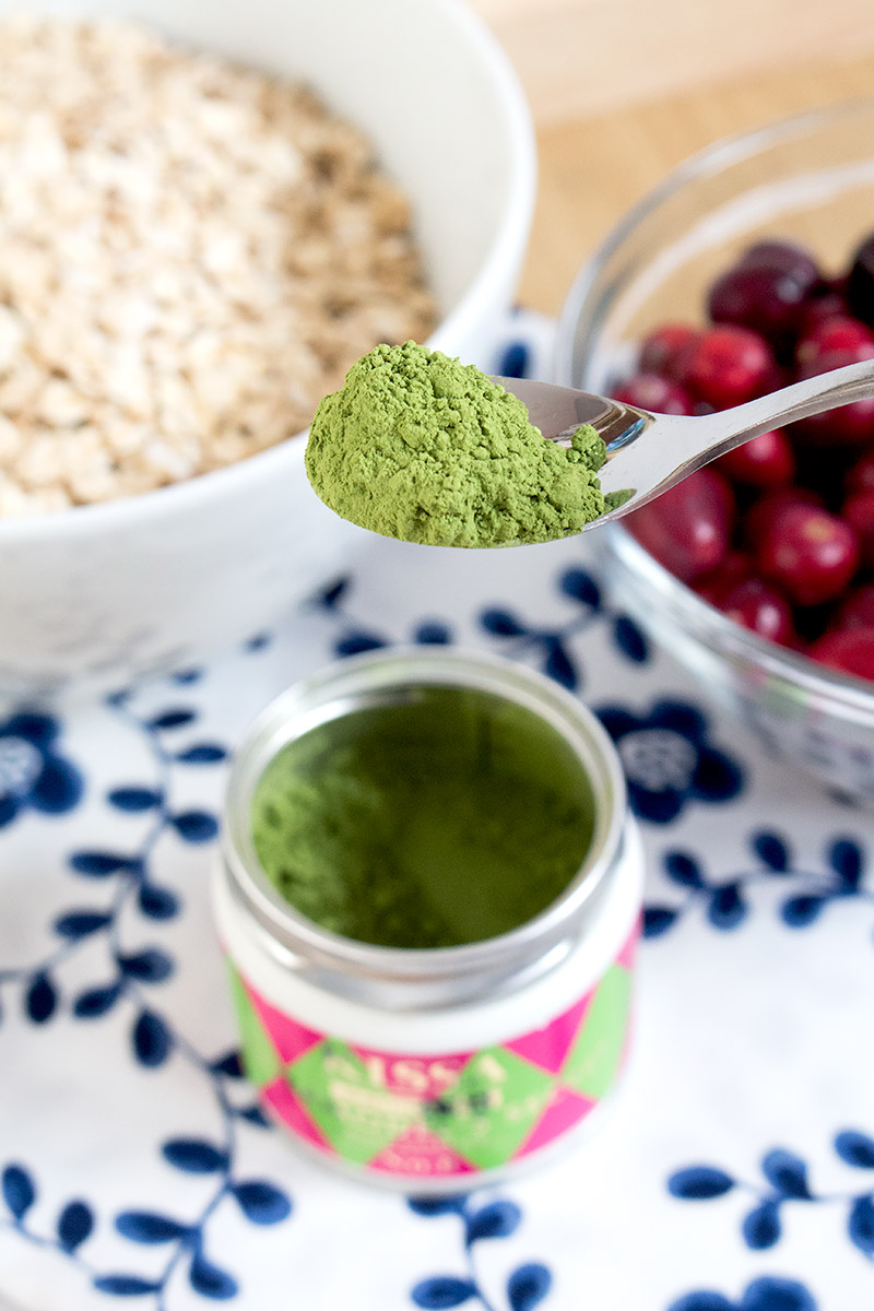 Cranberry Matcha Frühstückskekse