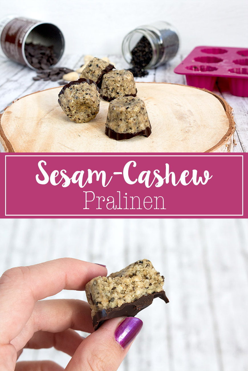 Sesam-Cashew Pralinen ohne Zucker