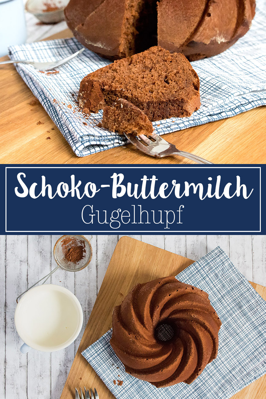 Samtiger Schokolade Buttermilch Gugelhupf